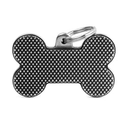 MyFamily Bronx Gray Bone Rhombus Aluminum Dog Pet Tags X-Large