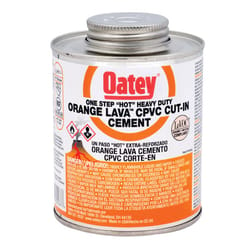 Oatey Lava Hot Orange Cut-In Cement For CPVC 8 oz