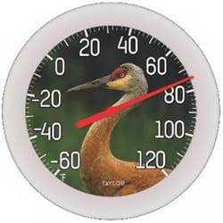 Taylor Crane Dial Thermometer Plastic Multicolored 8.5 in.