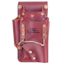 CLC Signature Elite 4 pocket Leather Tool Holder Brown