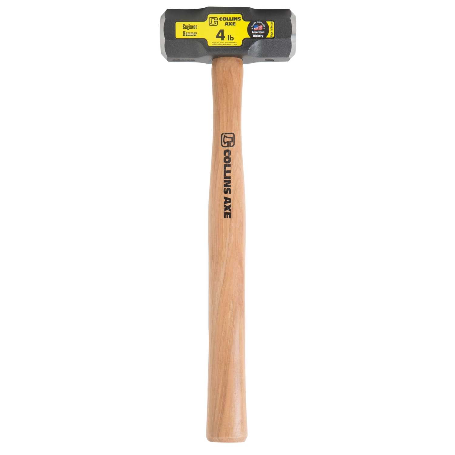Collins 4 lb. High Carbon Steel Head Milled Face Engineer Hammer