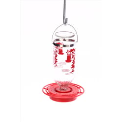 Birds Choice Hummingbird 2 lb Glass/Plastic Hanging Bird Feeder 8 ports