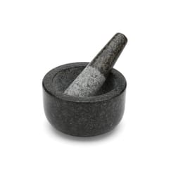 Fox Run Black/Gray Granite Mortar and Pestle