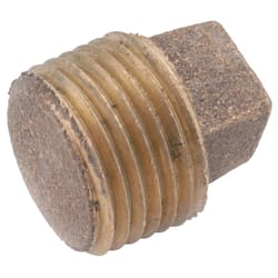 Anderson Metals 1/2 in. MPT in. Brass Square Head Plug