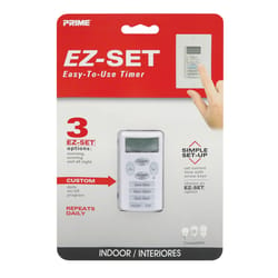 Prime EZ-SET Indoor Digital In Wall Timer 125 V White