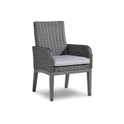 Signature Design by Ashley Elite Park Dark Gray Aluminum Frame Casual Armchair Light Gray