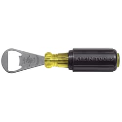 Klein Tools Black/Yellow Stainless Steel Manual Bottle Opener