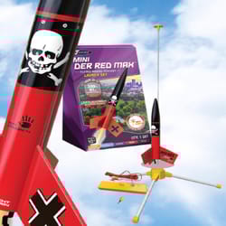 Estes Mini Der Red Max Flying Model Rocket Launch Set Red/Black