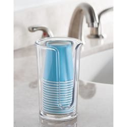 iDesign Clarity Clear Plastic Cup Dispenser