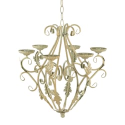 Gallery of Light 17.375 in. H X 15 in. W X 16.5 in. L Brown/Red Regal Chandelier Iron Wall Sconce