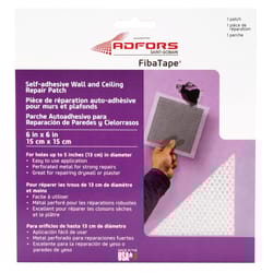 ADFORS  FibaTape  6 in. L x 6 in. W Fiberglass Mesh  White  Self Adhesive Wall Repair Patch 