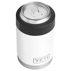 YETI  Rambler Colster  White  Stainless Steel  Can Insulator  BPA Free 12 