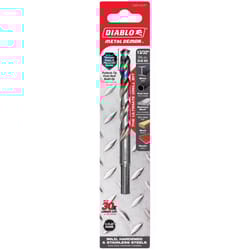 Diablo Metal Demon 13/32 in. X 5.2 in. L Stainless Steel Drill Bit 3-Flat Shank 1 pc