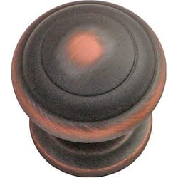 Hickory Hardware Zephyr Transitional Round Cabinet Knob 1-1/4 in. D 1-1/4 in. Oil Rubbed Bronze 1 pk