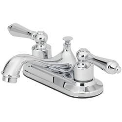 OakBrook Chrome Traditional Two-Handle Bathroom Sink Faucet 4 in.