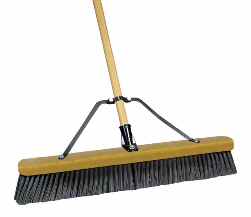 Quickie Job Site Rough Surface Push Broom 24 in. W x 60 in. L