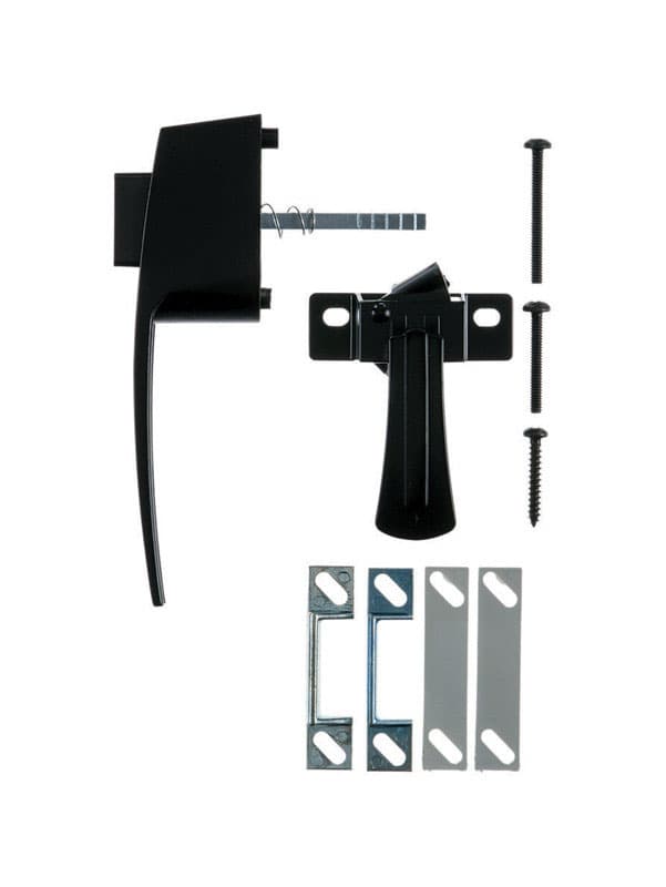 02-3815-322 Ace Black Black Steel Push Button Latch 1 pk sku 02-3815-322