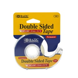 Bazic Products Double Sided 3/4 in. W X 500 in. L Double Sided Tape Clear