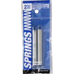 HILLMAN 3.5 in. L X 7/16 in. D Extension Spring 2 pk