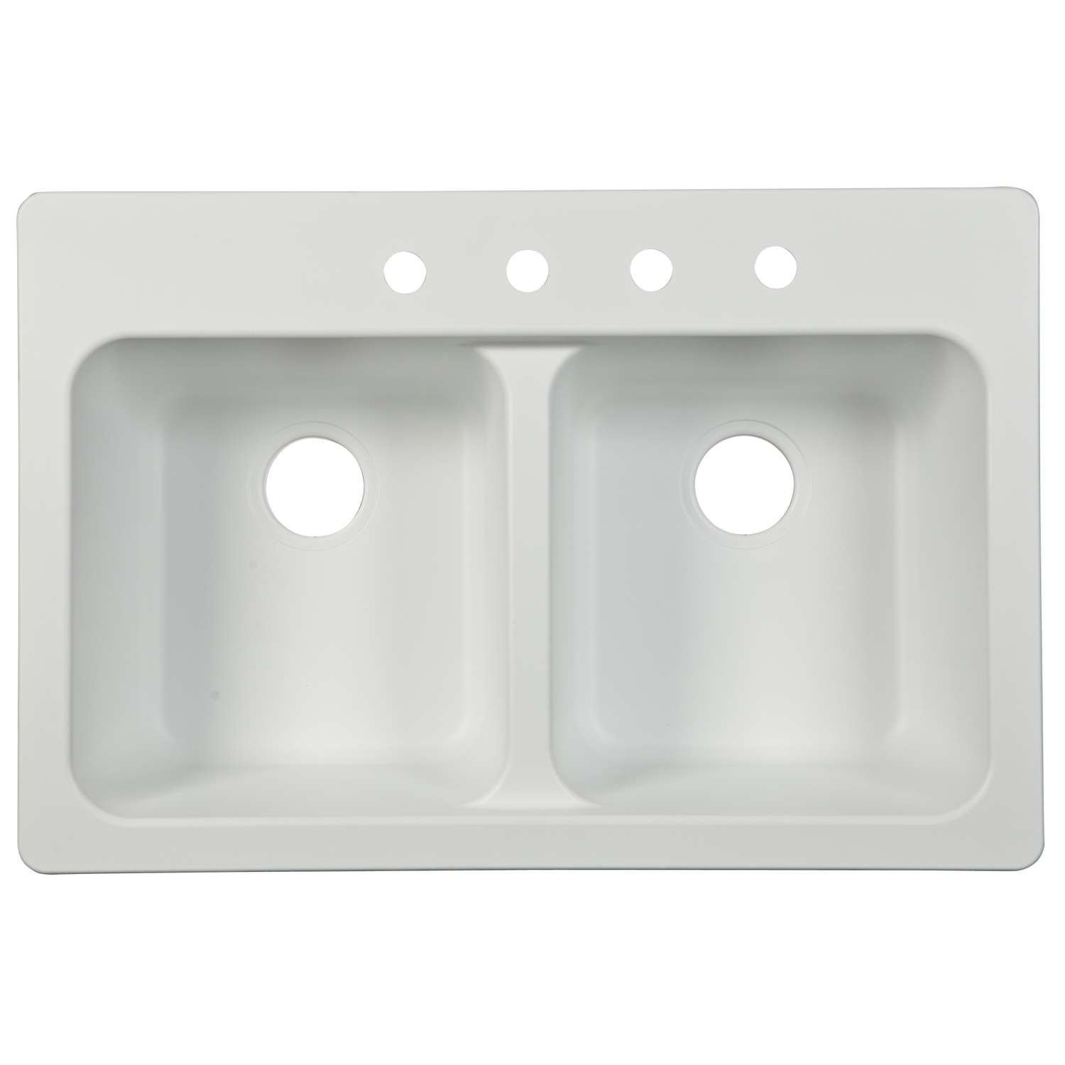 Franke Kindred Tectonite Dual Mount 33 in. W X 22 in. L Two Bowls Kitchen Sink Ace Hardware