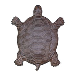 Summerfield Terrace Brown Cast Iron 0.5 in. H Turtle Stepping Stone