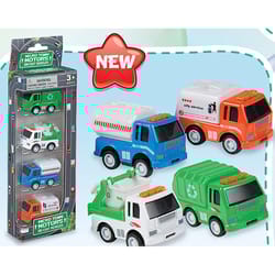 Playmaker Toys Die-Cast Car Pack City Trucks Die Cast 4 pc