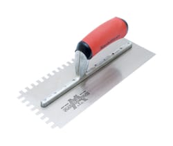 Marshalltown 4-1/2 in. W X 11 in. L Steel Notched Trowel