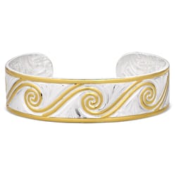 Montana Silversmiths Women's Gates of Heaven Cuff Gold/Silver Bracelet One Size Fits Most