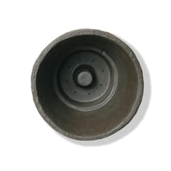 Algreen Products Athena 25 in. H X 15 in. D Polyethylene Double wall Planter Brownstone