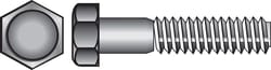 HILLMAN 3/8 in. D X 12 in. L Zinc Plated Steel Hex Bolt 50 pk