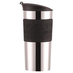 Bodum 15 oz Black/Silver BPA Free Travel Mug