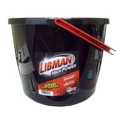 Libman High Power Dual Compartment 4 gal Bucket Black/Red