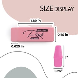 Bazic Products Pink Pencil Eraser Assortment 15 pk