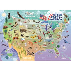 Cobble Hill USA Map Tray Puzzle Multicolored 35 pc