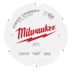 Milwaukee 10 in. D X 5/8 in. PCD Fiber Cement Blade 6 teeth 1 pk