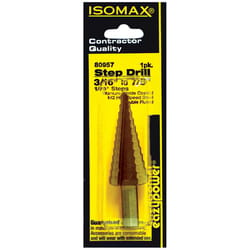 Eazypower Isomax 3/16 in. M2 Steel Step Drill Bit 1 pc