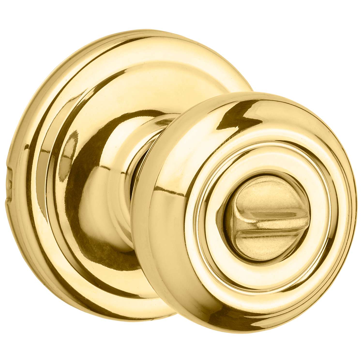 Kwikset Cameron Polished Brass Privacy Lockset 13/4 in. Ace Hardware