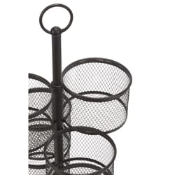 Tripar 16-3/4 in. L X 8 in. W X 29-1/4 in. H Brown Tiered Storage Organizer