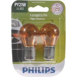 Philips LongerLife Incandescent Back-Up/Cornering/Stop/Turn Miniature Automotive Bulb PY21WLLB2