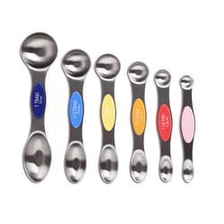 Core Kitchen Magnetic Silicone/Stainless Steel Assorted Measuring Spoon Set