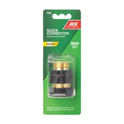 Ace Brass Threaded Male/Female Quick Connector Coupling