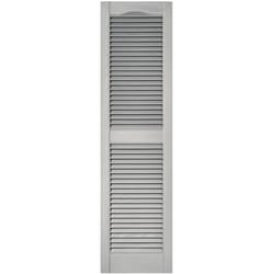 Builders Edge 55 in. H X 14.5 in. W Paintable Louvered Vinyl Shutter 2 pk