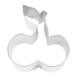 R&M International Corp 3 in. W X 4 in. L Cherry Cookie Cutter Silver 1 pc