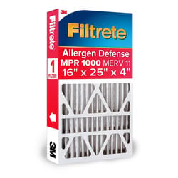 Filtrete Allergen Defense 16 in. W X 25 in. H X 4 in. D Pleated 11 MERV Pleated Allergen Air Filter