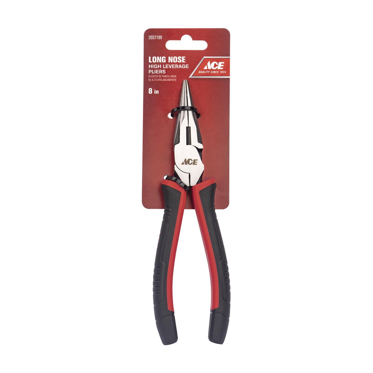 Ace 1 pc Alloy Steel Long Nose Pliers 8 in. L Mfr# 20009508