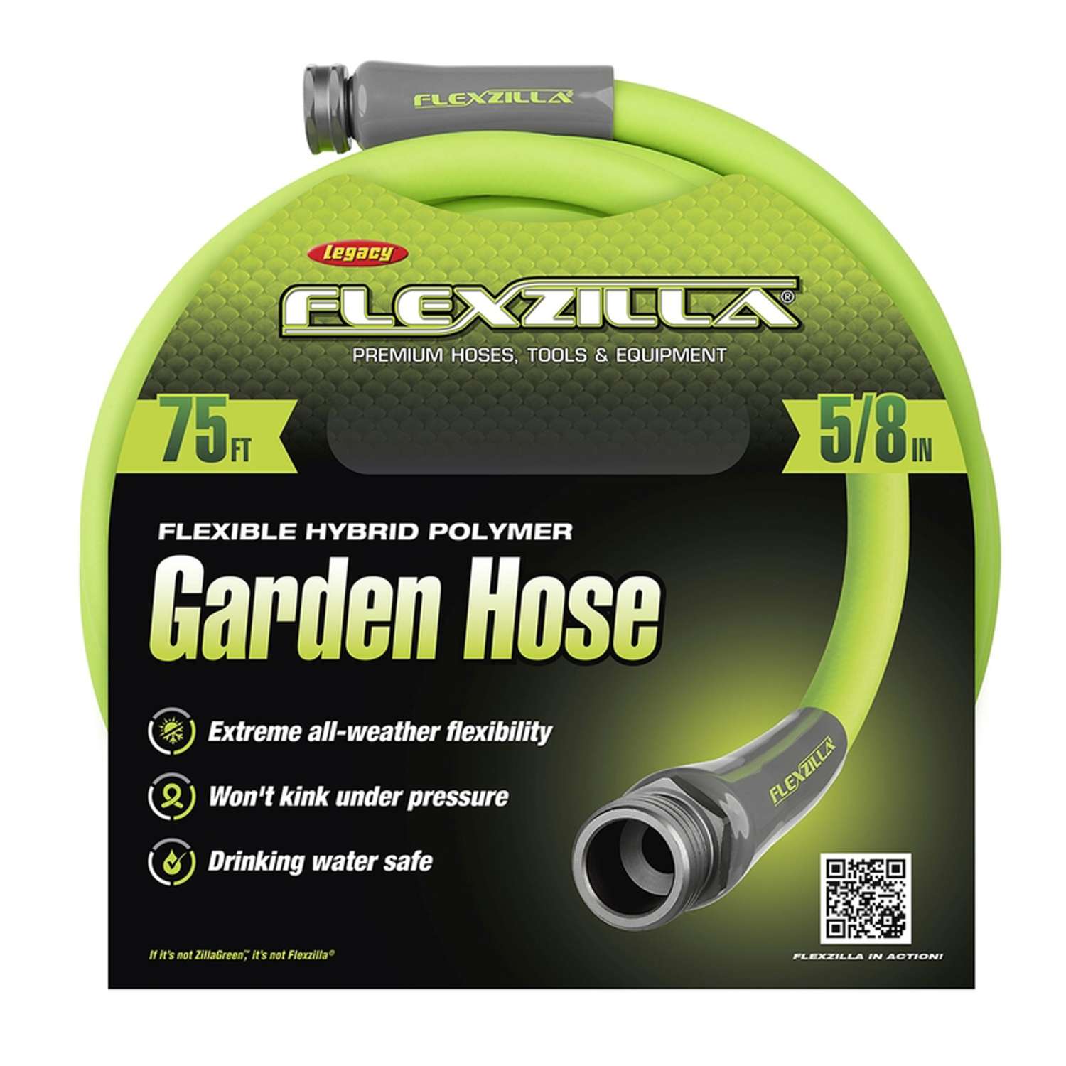 Legacy Flexzilla 5/8 in. D X 75 ft. L Garden Hose Ace Hardware