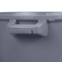 Toter 44 gal Gray Plastic Garbage Can