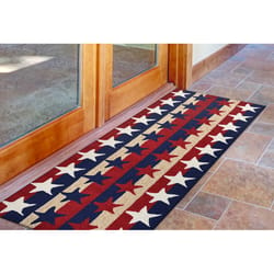 Liora Manne Frontporch 2 ft. W X 5 ft. L Red Novelty Polyester Runner Rug