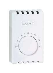 Cadet Wall Mount Heating Dial Double Pole Line Voltage Thermostat