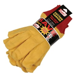 Kinco Men's Indoor/Outdoor Knit Wrist Chore Gloves Red/Yellow XL 3 pair